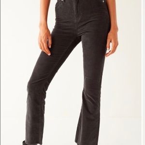 High Rise Corduroy fringe jeans